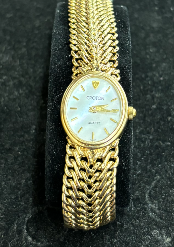 Croton 14KT Quartz Ladies Watch 11.7 DWT W/Movement